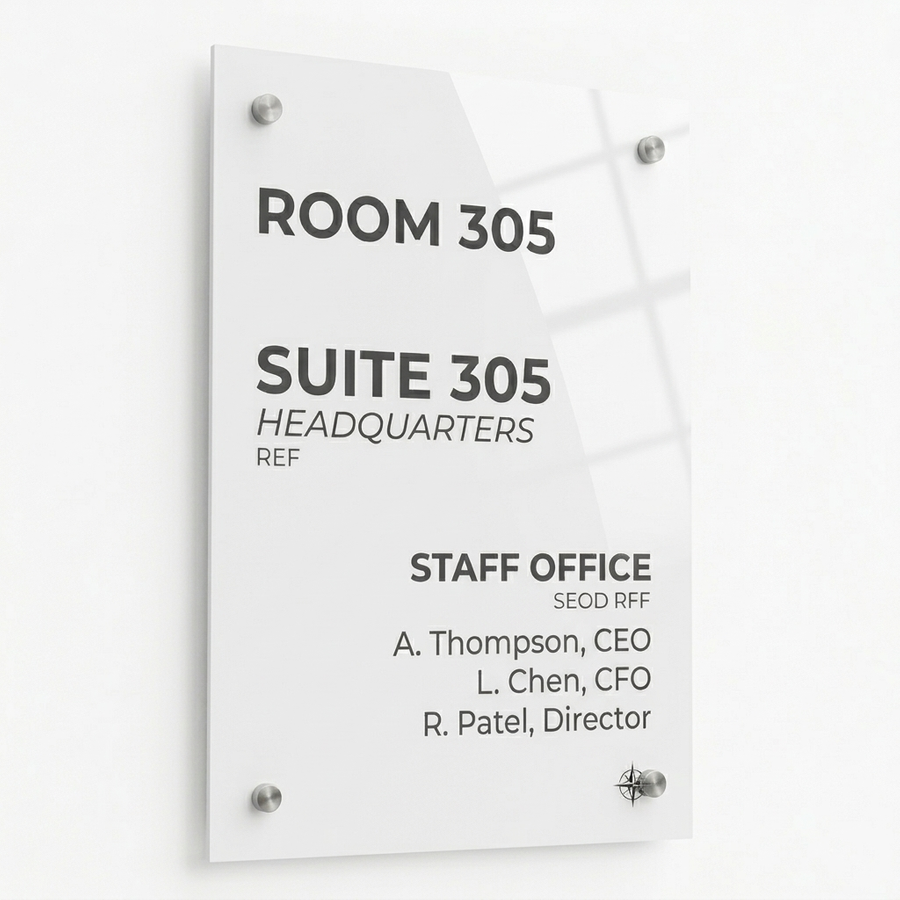 Colorful Acrylic Door Signs - Bottle Openers Now