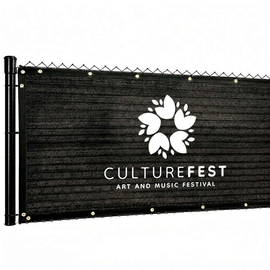 Custom 90% Blockage Fence Screen - Bottle Openers Now