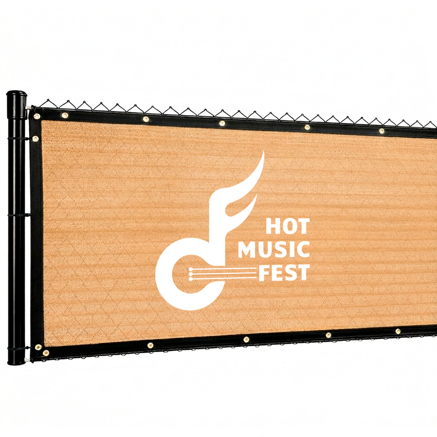 Custom 90% Blockage Fence Screen - Bottle Openers Now