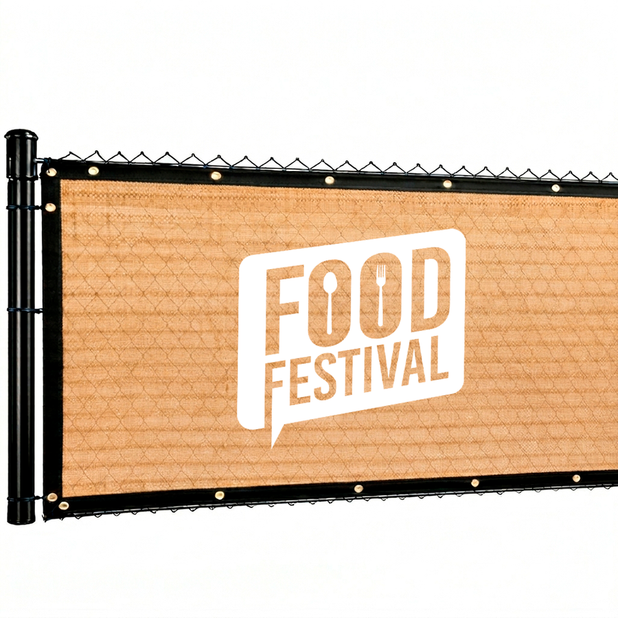 Custom 85% Blockage Fence Screen - Bottle Openers Now