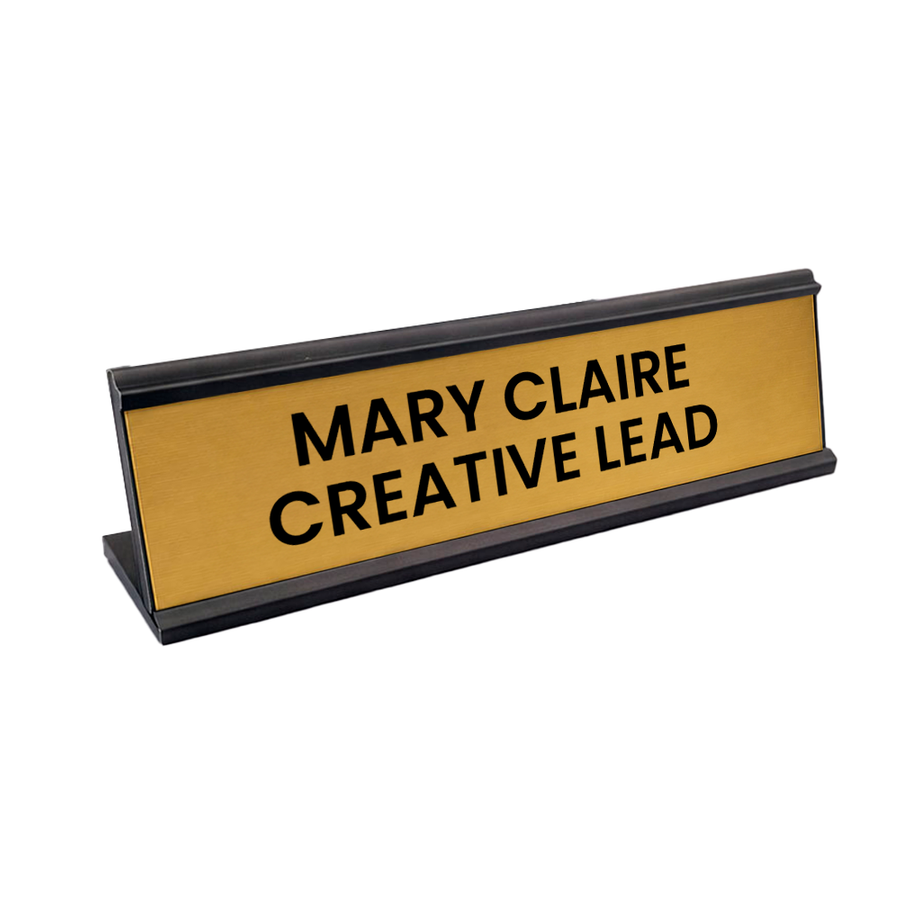 Metal Desktop Name Badges - Bottle Openers Now