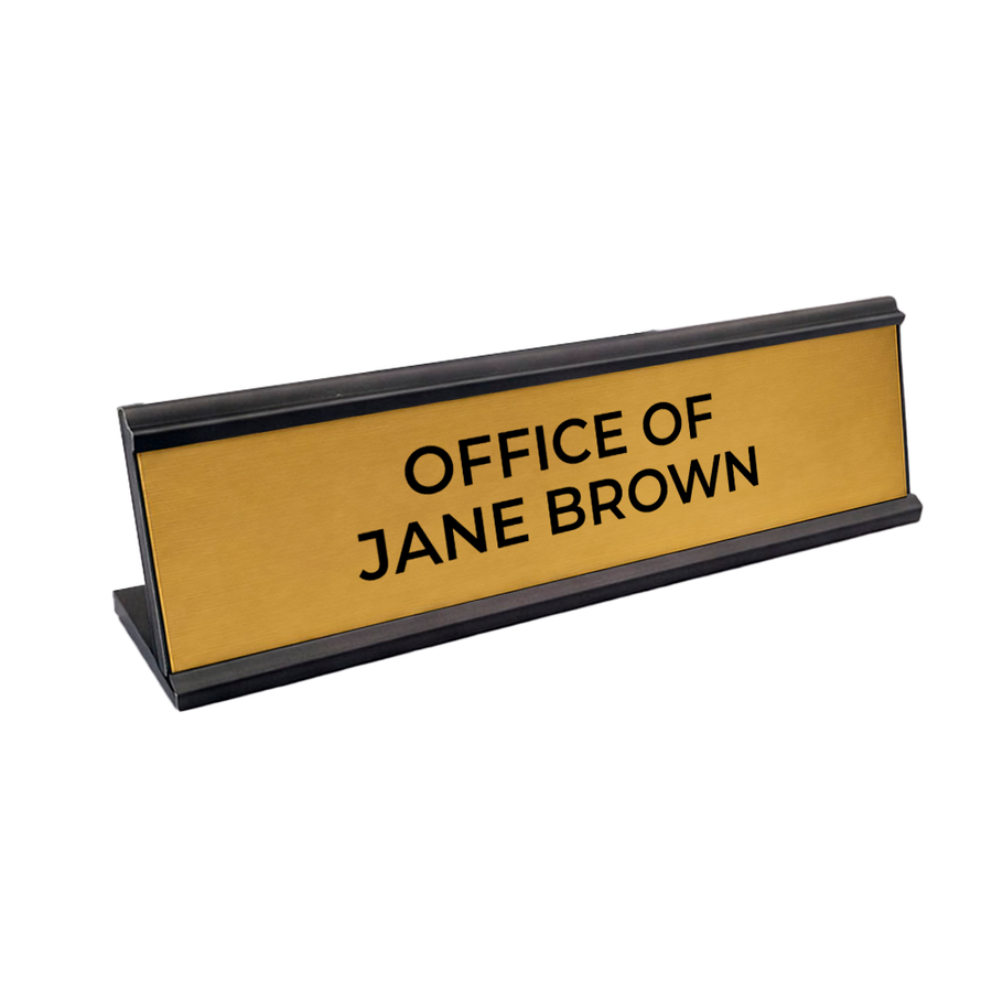 Metal Desktop Name Badges - Bottle Openers Now
