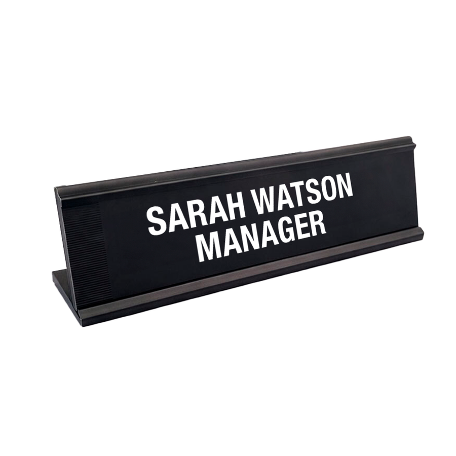 Metal Desktop Name Badges - Bottle Openers Now