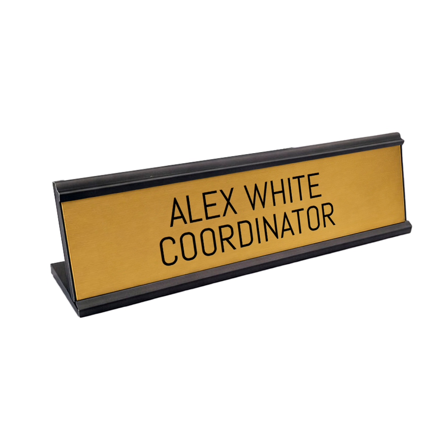 Metal Desktop Name Badges - Bottle Openers Now
