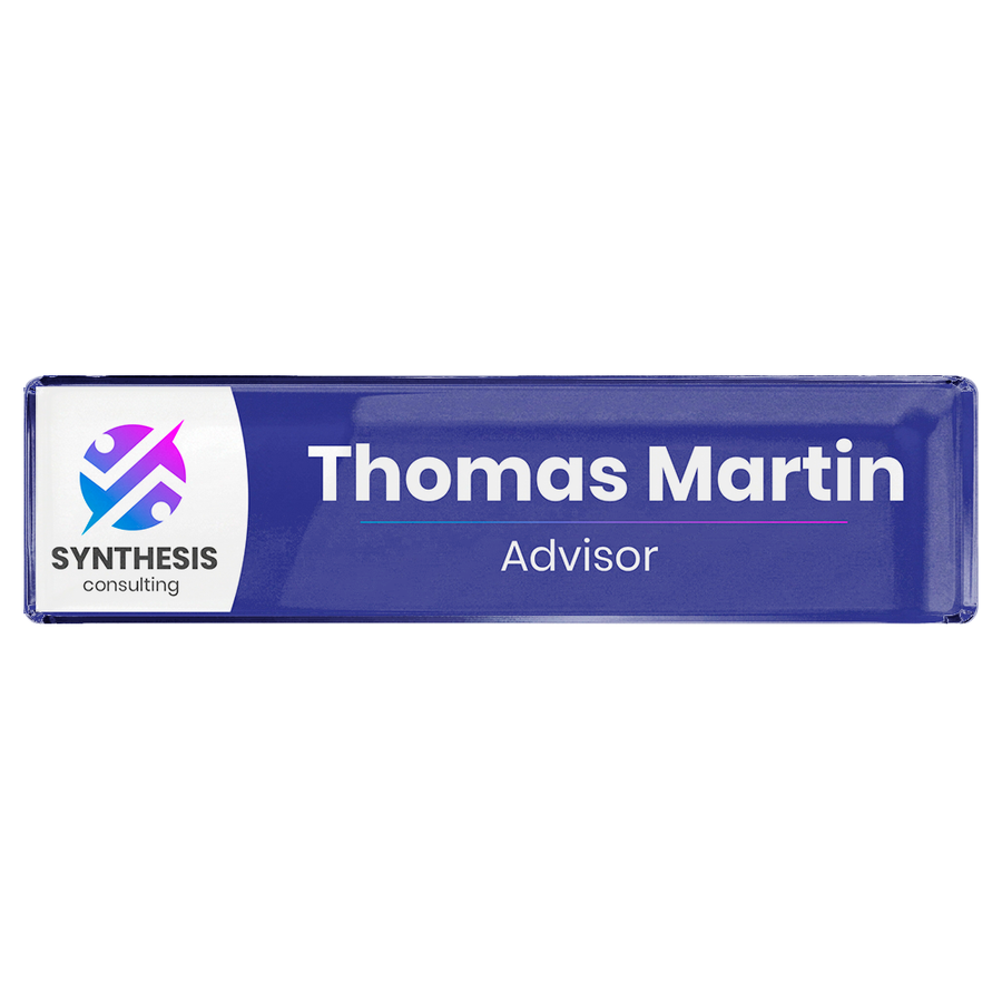 Acrylic Desktop Name Badges - Bottle Openers Now