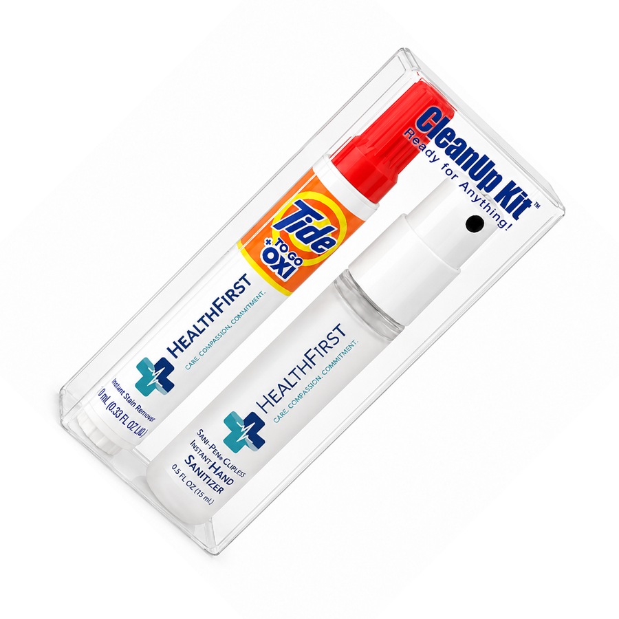 CleanUp Kit - Tide® to Go + Oxi and Sani-Pen® Clipless™ Travel Kits - Bottle Openers Now