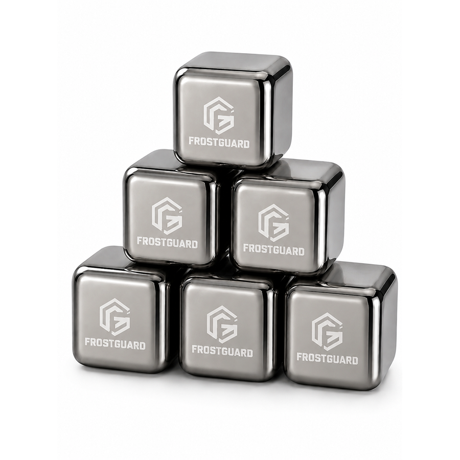 Silver Stainless Steel Ice Cubes - Bottle Openers Now
