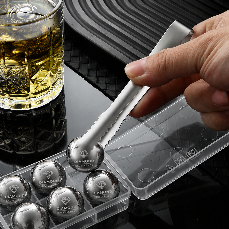 Soccer Ball Stainless Steel Ice Cubes - Bottle Openers Now