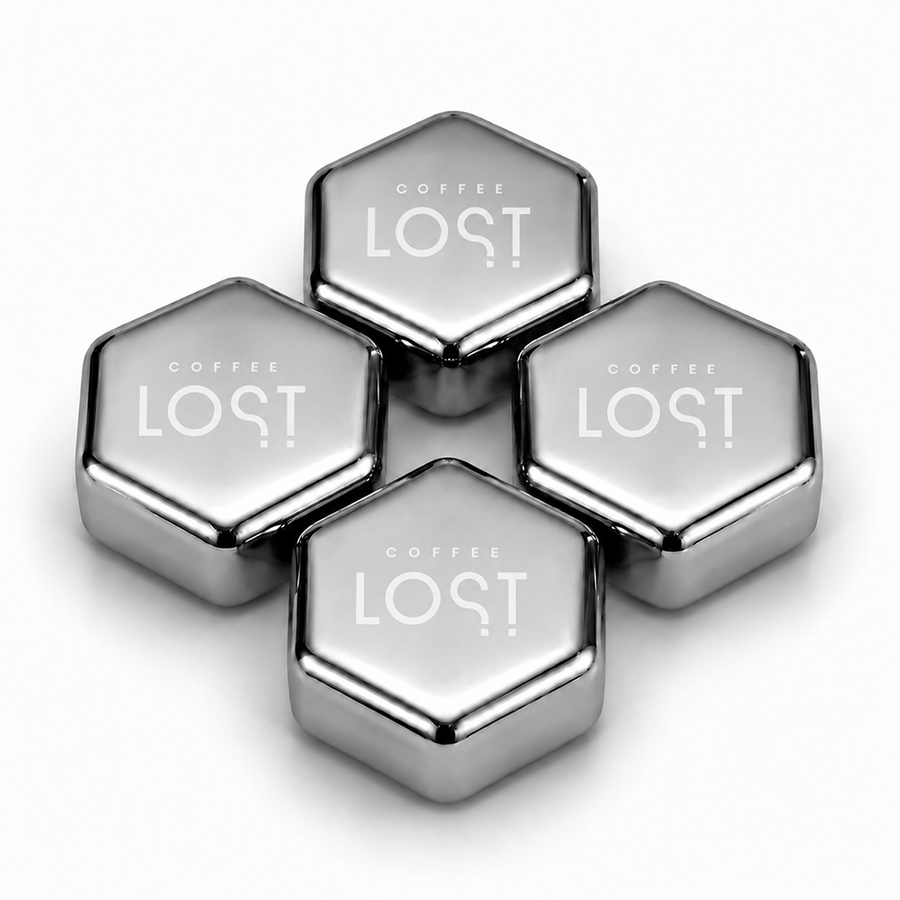 Hexagon Stainless Steel Ice Cubes - Bottle Openers Now