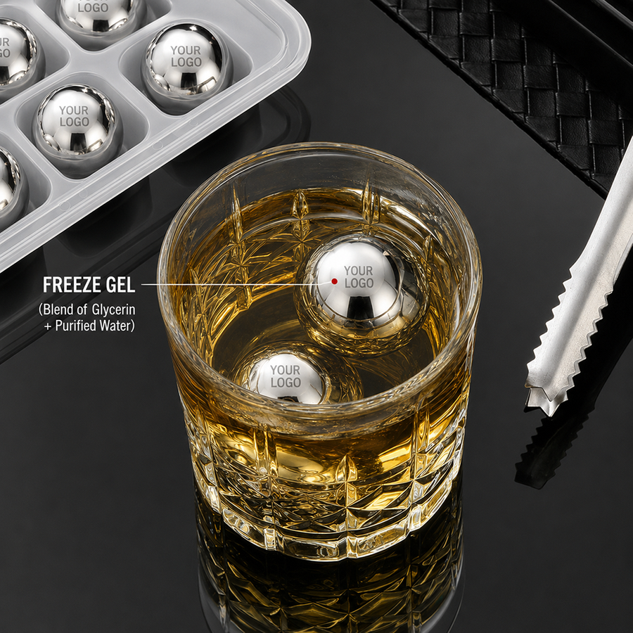 Soccer Ball Stainless Steel Ice Cubes - Bottle Openers Now