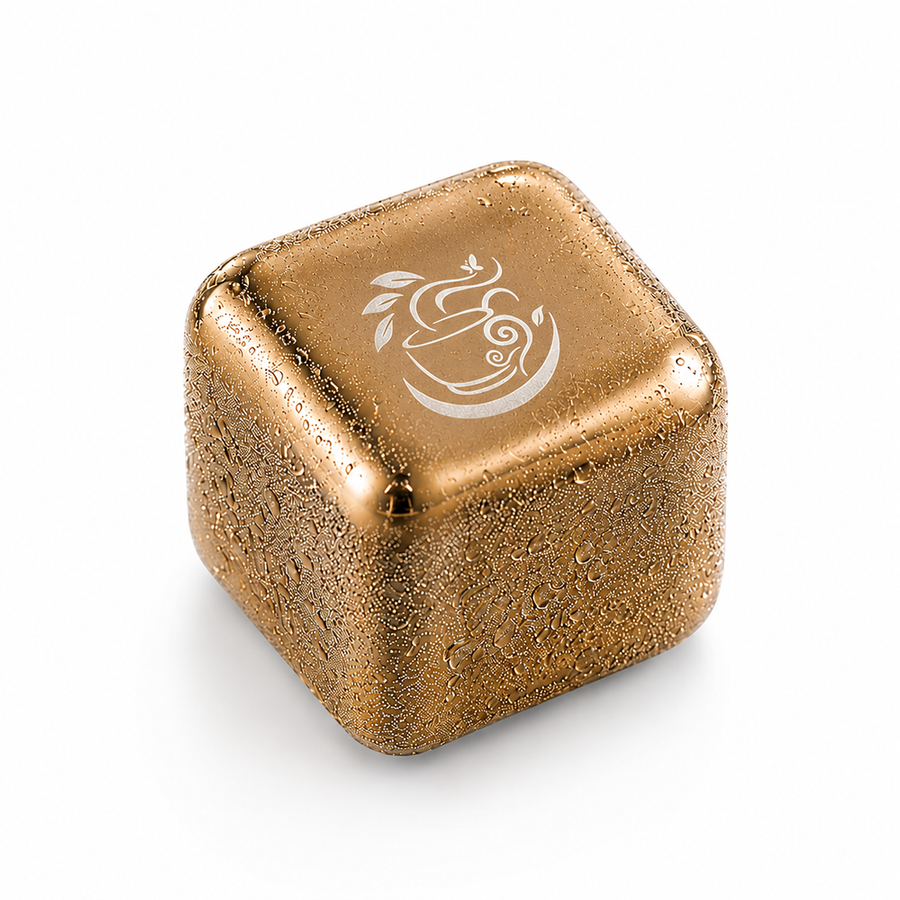 Gold Stainless Steel Ice Cubes - Bottle Openers Now