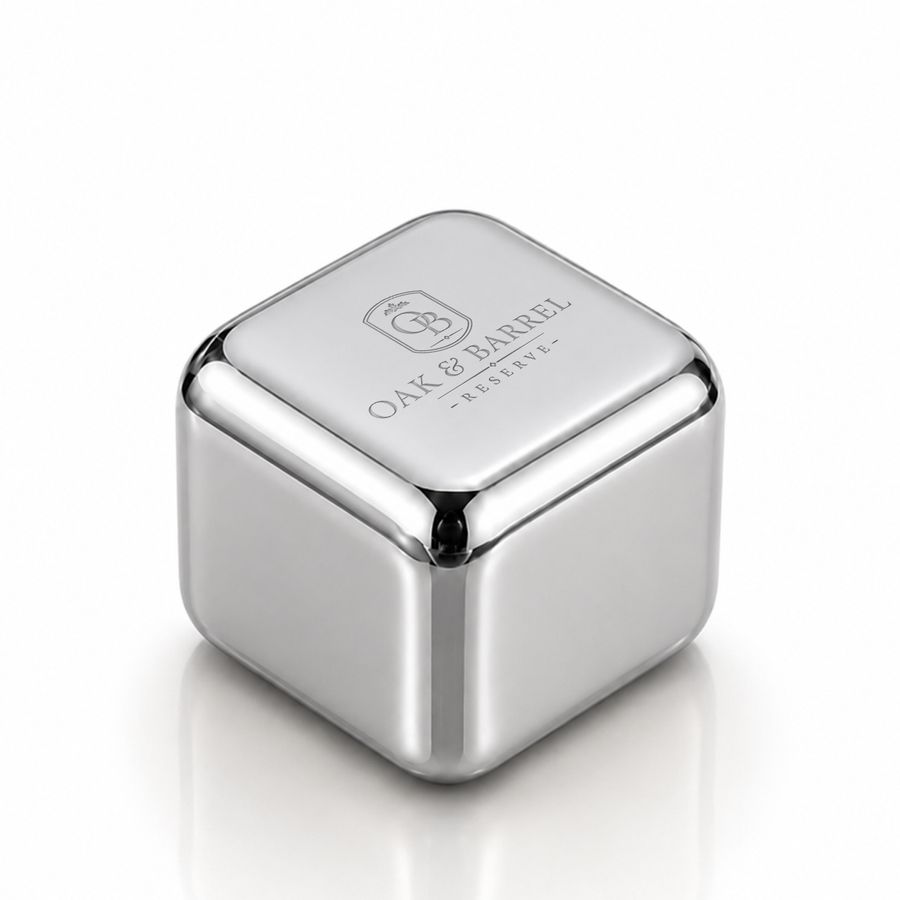 Silver Stainless Steel Ice Cubes - Bottle Openers Now