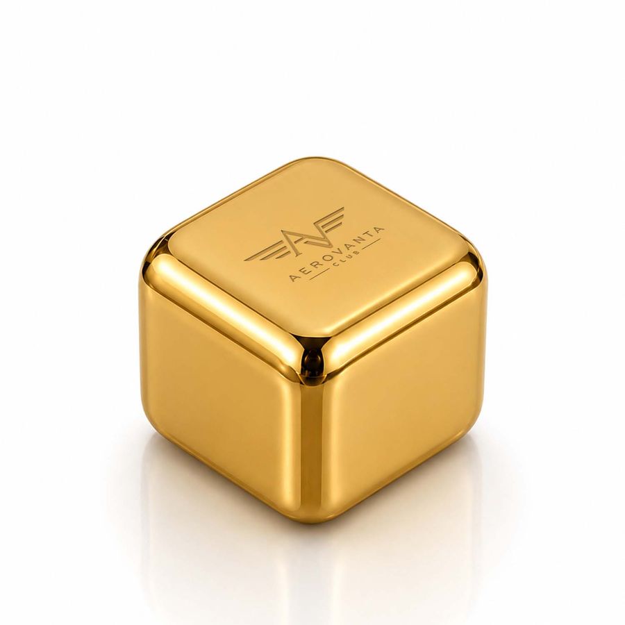 Gold Stainless Steel Ice Cubes - Bottle Openers Now