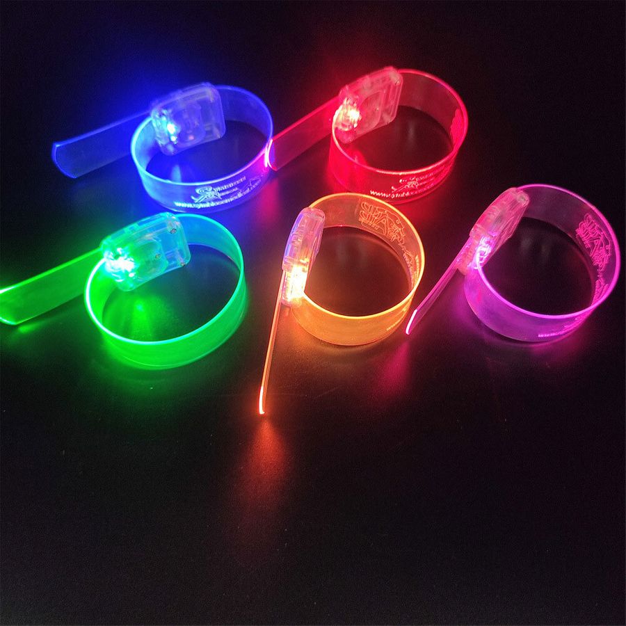 Light Up Plastic Wristbands - Bottle Openers Now
