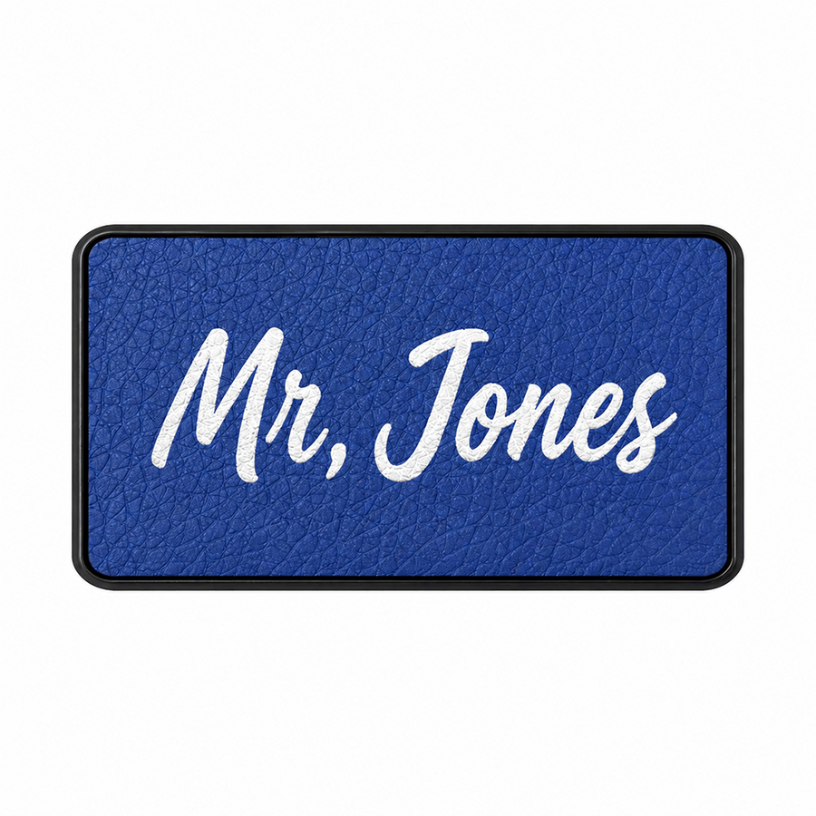 Leather Name Badges - Bottle Openers Now