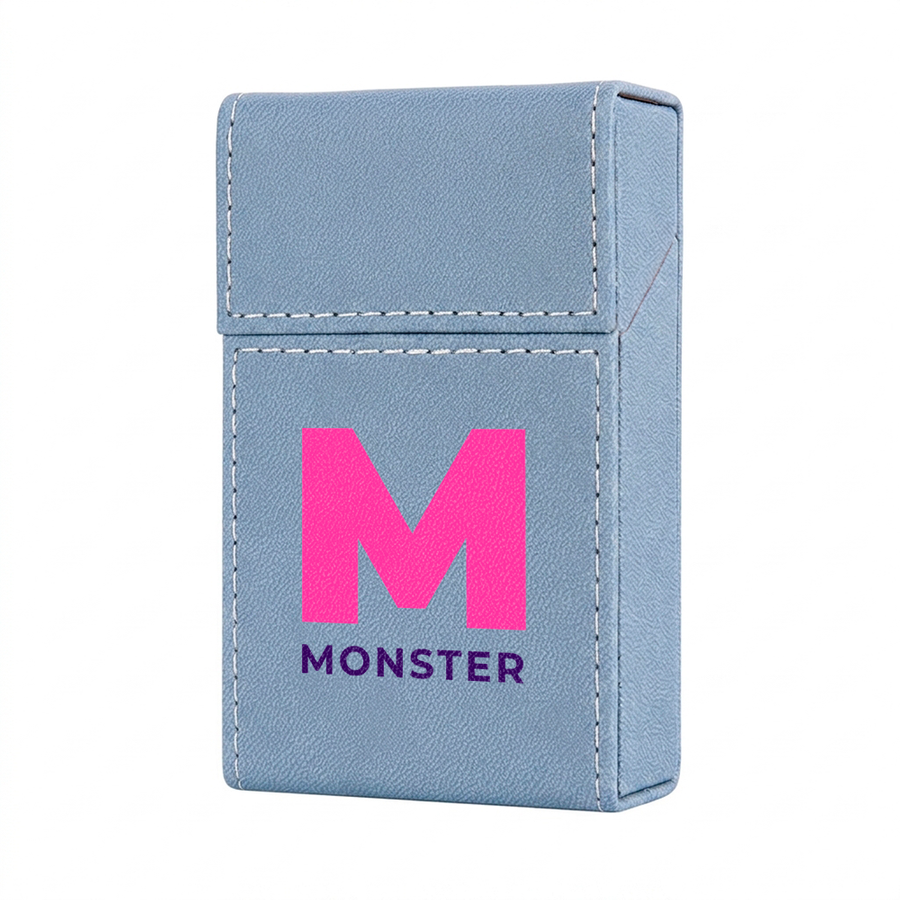 Flip Top PU Leather Full Bag Cigarette Cases - Bottle Openers Now