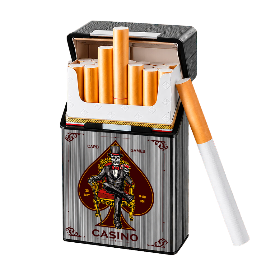 Metal Lid Cigarette Cigarette Cases - Bottle Openers Now