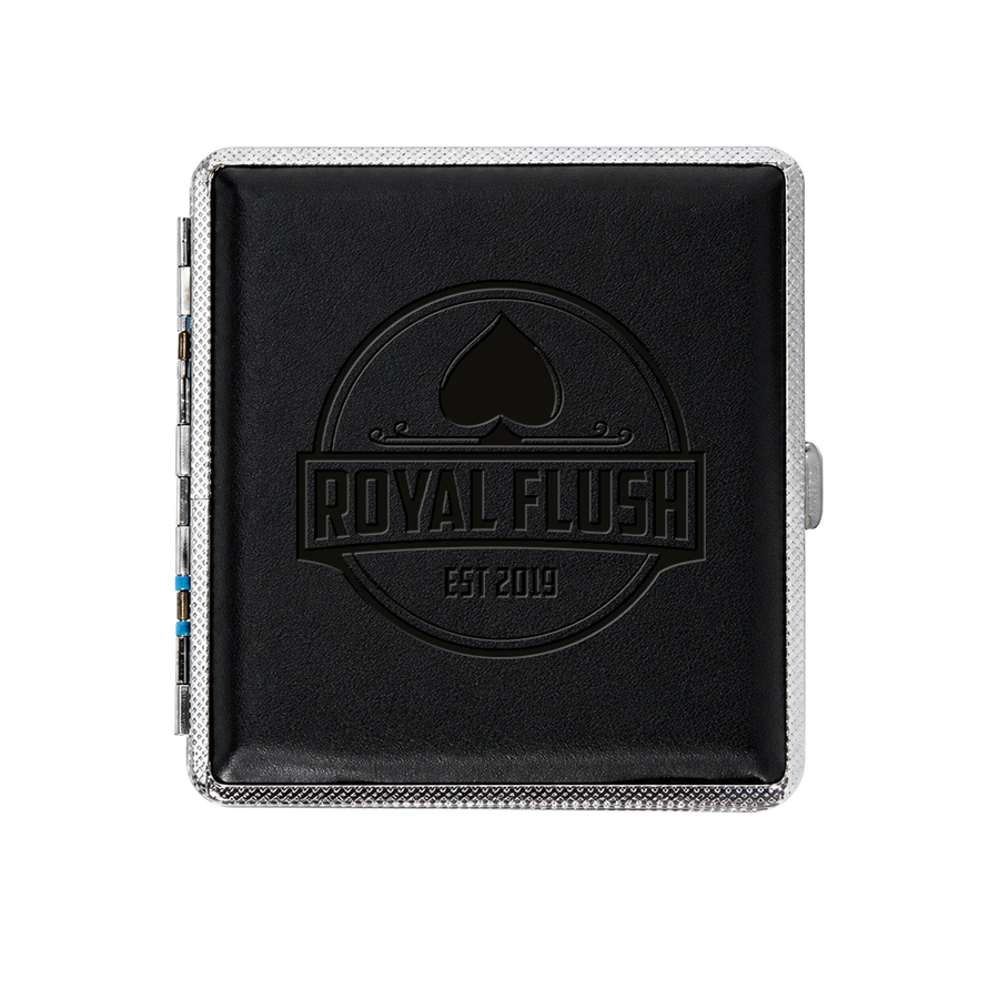 Leather Grain Metal Cigarette Cases - Bottle Openers Now