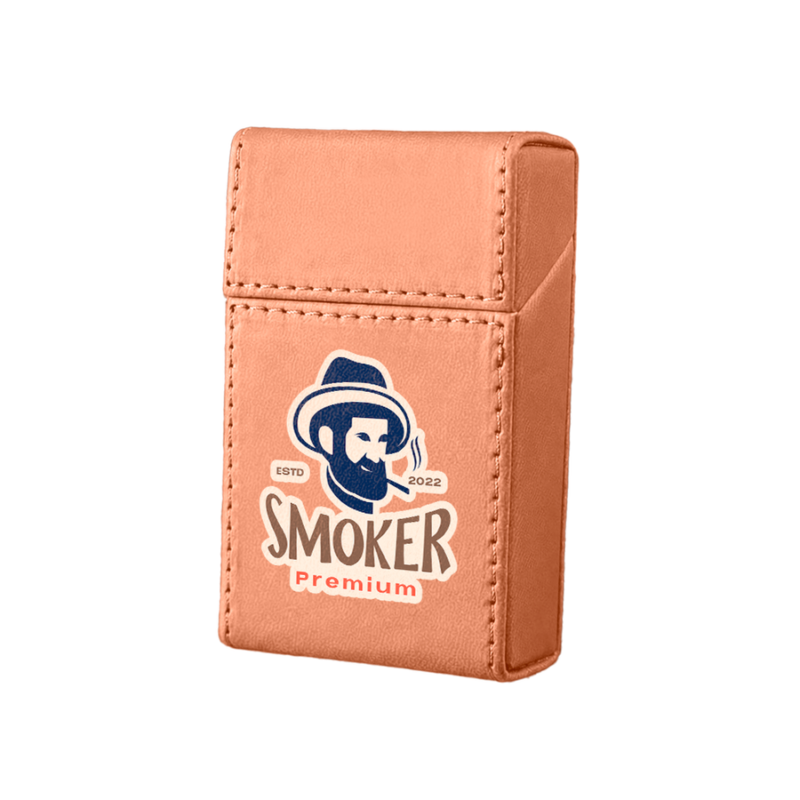 Flip Top PU Leather Full Bag Cigarette Cases - Bottle Openers Now