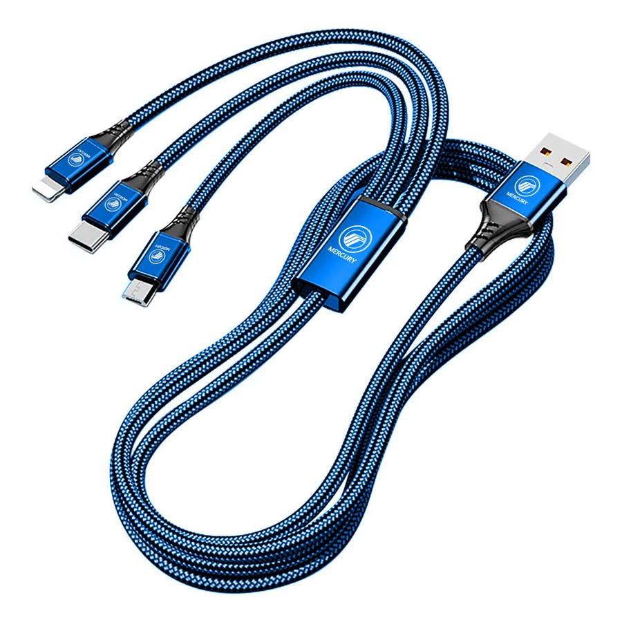 Nylon Braided 3-in-1 Charging Cables - Bottle Openers Now