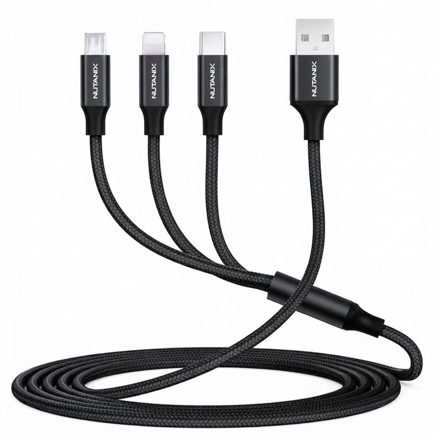 Nylon Braided 3-in-1 Charging Cables - Bottle Openers Now