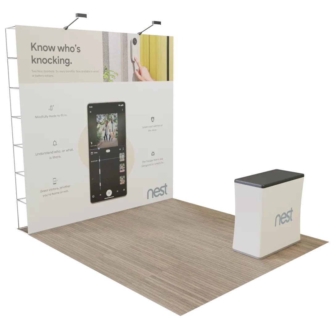 Custom Pop Up Trade Show Display Portable 10' x 10' - Bottle Openers Now