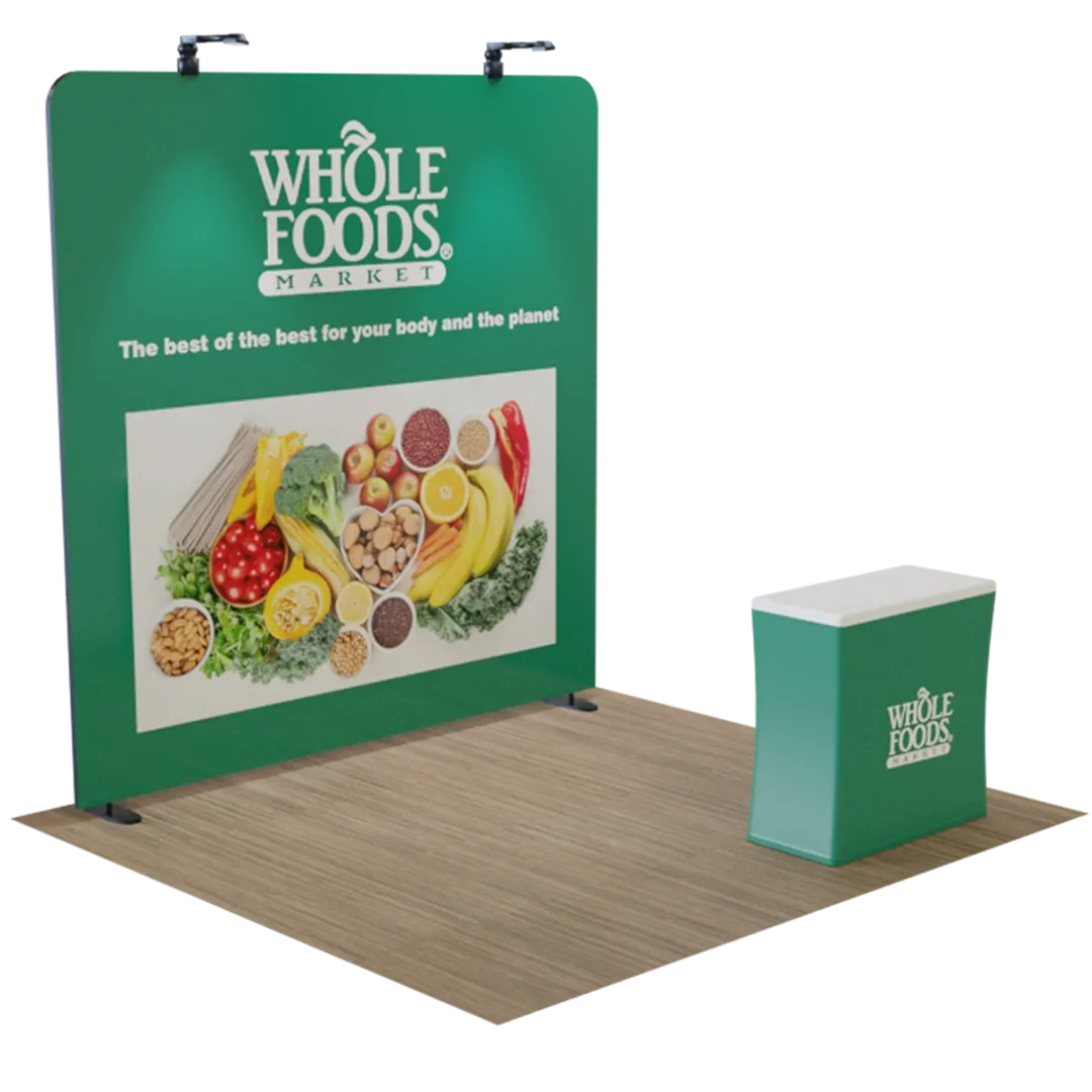 Custom Zip Up Trade Show Display Tension Fabric 10' x 8' - Bottle Openers Now